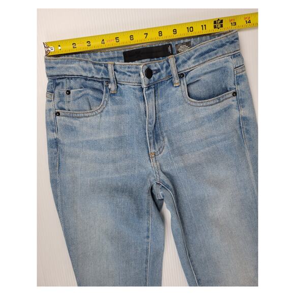 Alexander Wang Womens 24 Distressed‎ Denim Jeans Light Indigo Fade Blue Wang 001 - Picture 12 of 12